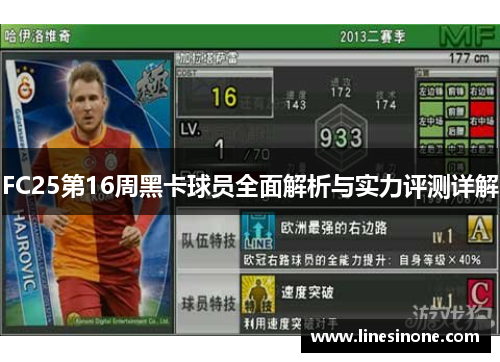 FC25第16周黑卡球员全面解析与实力评测详解